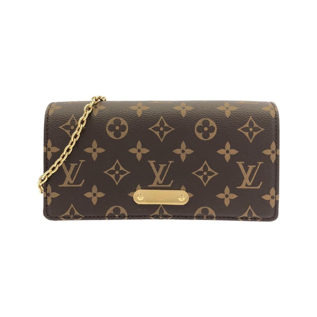 Louis Vuitton Monogram Wallet on Chain Lily M82509 Shoulder Bag: --- Catalog ---Category: SizeWeight: 360g / 12.69oz.Size (HxWxD): 11cm x 21cm x 5cm / 4.33'' x 8.26'' x 1.96''Strap Length: 84cm / 33.07''Handle Length: 34.5cm / 13.58''Category: DesignType: Shoulder