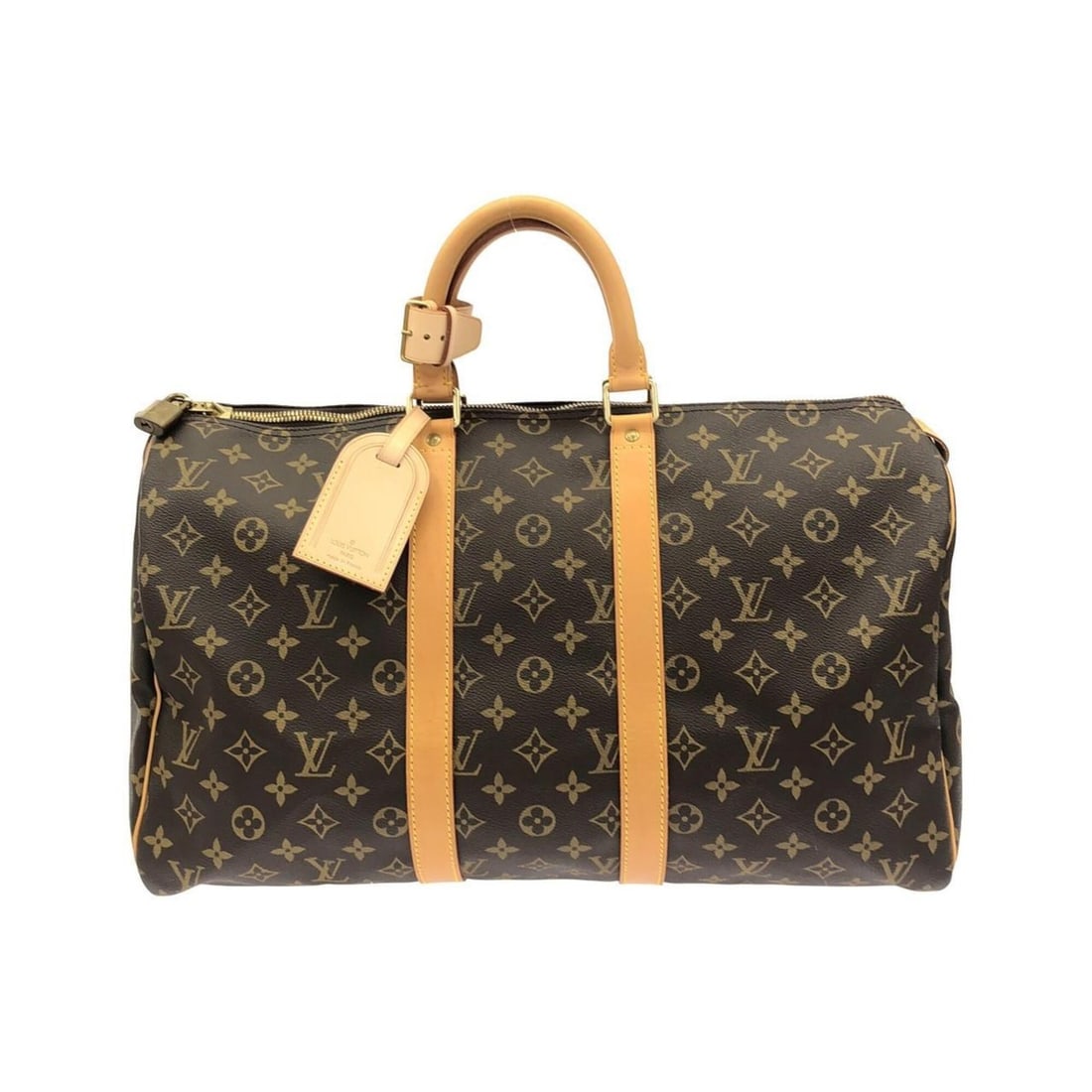 Louis Vuitton Monogram Keepall 45cm M41428 Boston Bag: --- Catalog ---Category: SizeWeight: 810g / 1.78lb.Size (HxWxD): 27cm x 45.5cm x 21cm / 10.62'' x 17.91'' x 8.26''Handle Length: 32cm / 12.59''Category: DesignType: Boston bagColor: Marron, MonogramGe