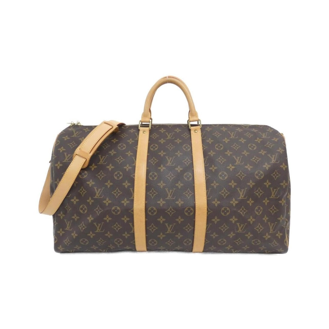 Louis Vuitton Monogram Keepall Bandoulière 55cm M41414 Boston Bag: --- Catalog ---Category: SizeWeight: 1.18kg / 2.6lb.Size (HxWxD): 31cm x 55cm x 24cm / 12.2'' x 21.65'' x 9.44''Strap Length: 102cm - 120cm / 40.15'' - 47.24''Handle Length: 29cm / 11.41''Category: