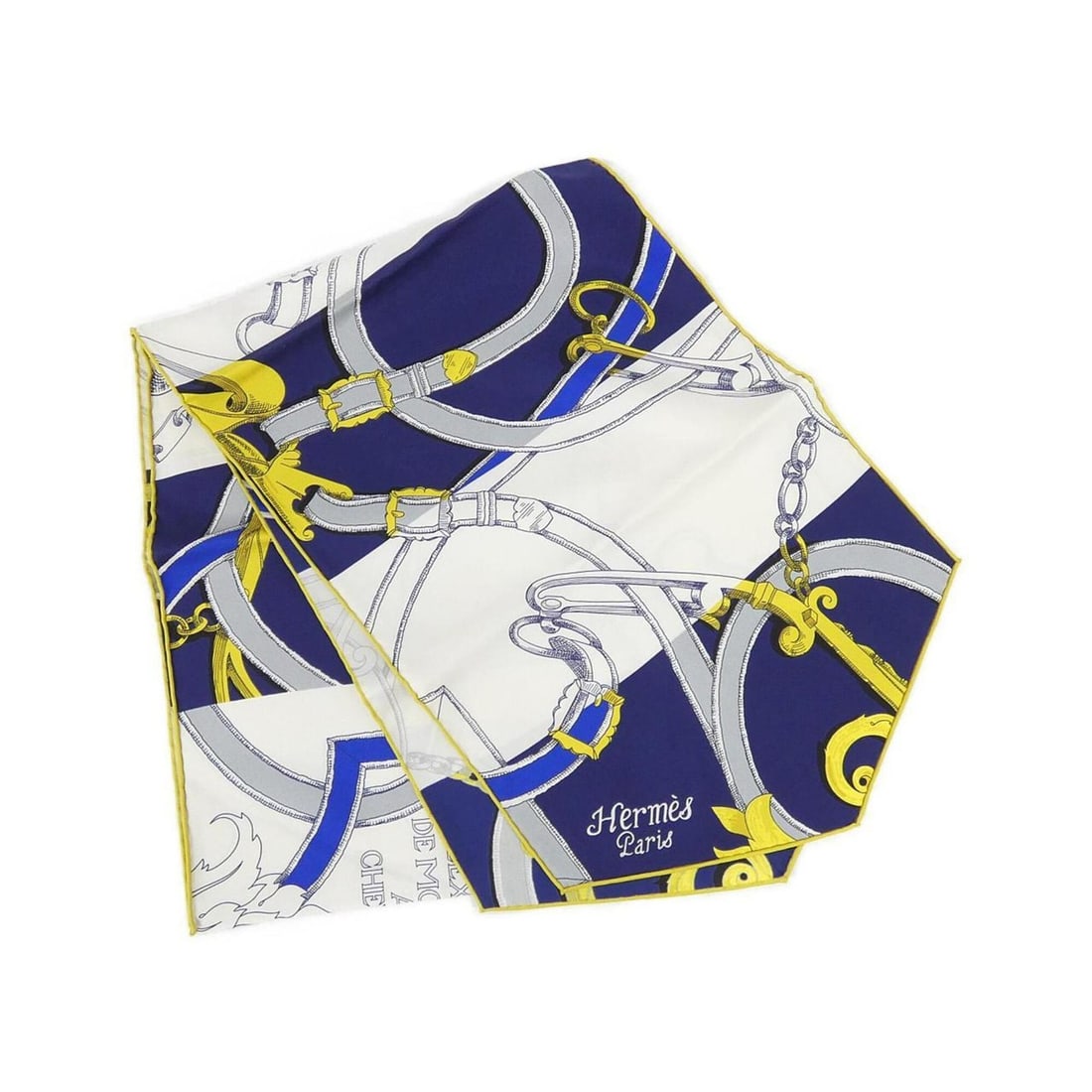Hermes Maxi Twilly Rouleau Scarf Muffler: --- Catalog ---Category: SizeSize (LxW): 1.8m x 30cm / 70.86'' x 11.81''Category: DesignType: ScarfColor: Blue, WhiteGender: WomenMaterial: Silk Category: GeneralBrand: Hermes--- Item List