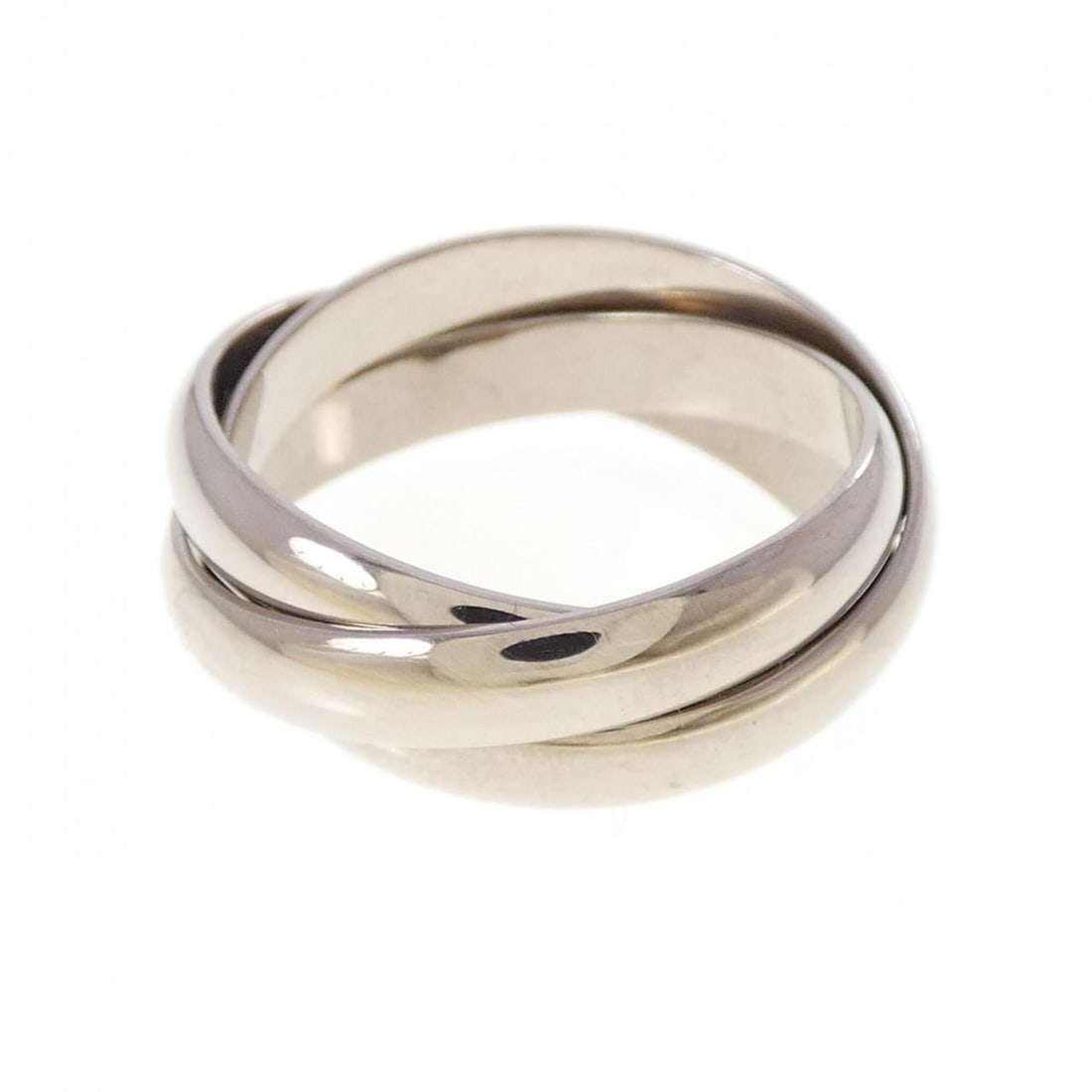 Cartier Trinity Ring: --- Catalog ---Category: SizeJP Size: 14US Size: 7Category: DesignColor: White goldGender: WomenMaterial: White gold (18K)Category: GeneralBrand: Cartier--- Item List ---Section: ConditionRanking: Ran