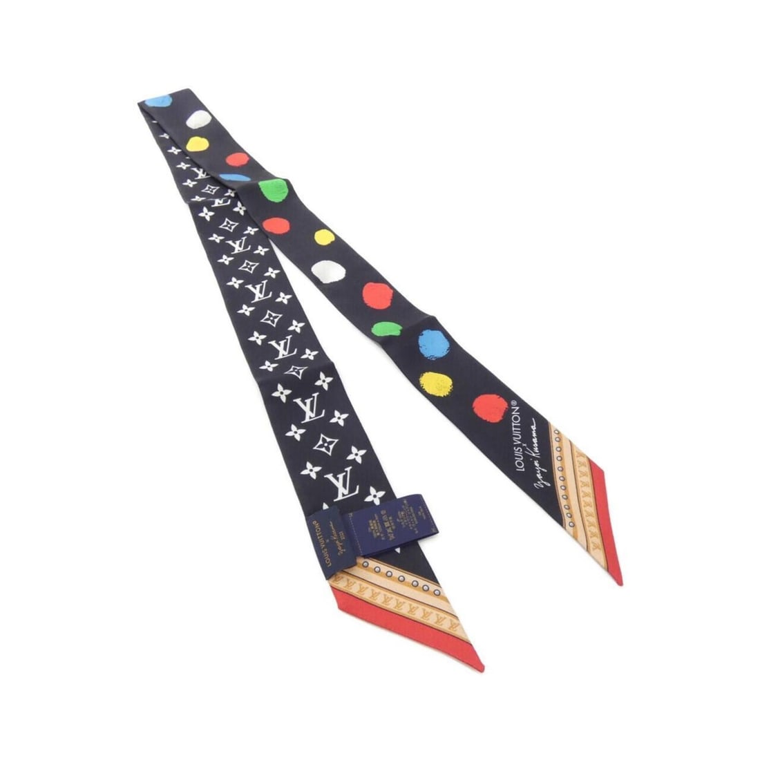 Louis Vuitton (LV X YK) Bandeau BB Painted Dot M78485 Scarf Muffler: --- Catalog ---Category: SizeSize (LxW): 1.2m x 5cm / 47.24'' x 1.96''Category: DesignType: ScarfColor: BlackGender: WomenMaterial: Silk Category: GeneralBrand: Louis VuittonModel: M78485--- Item
