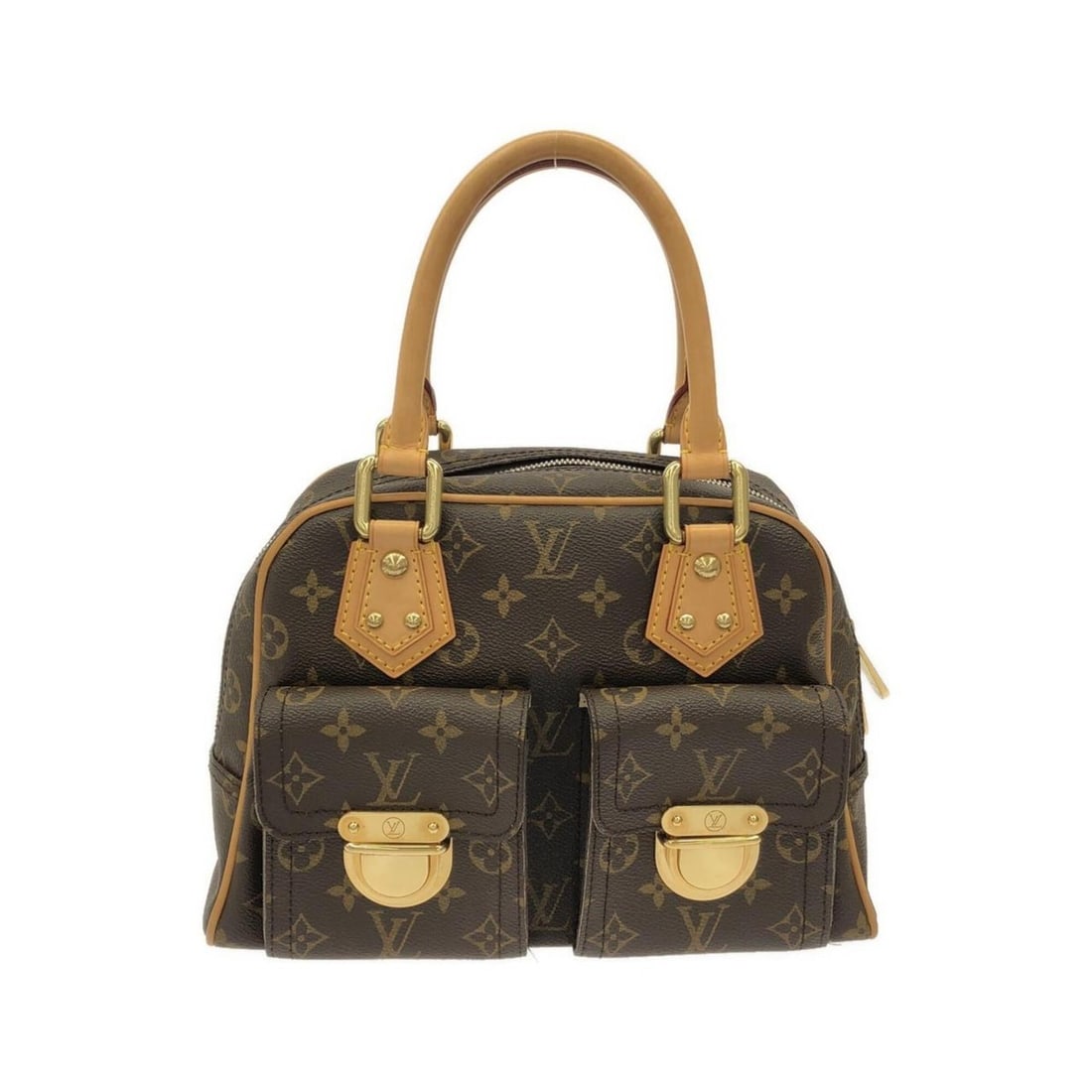 Louis Vuitton Monogram Manhattan PM M40026 Handbag: --- Catalog ---Category: SizeSize (HxWxD): 20cm x 21cm x 12cm / 7.87'' x 8.26'' x 4.72''Category: DesignType: HandbagColor: MarronGender: WomenMaterial: Coated canvas Hardware Color: GoldCategory: