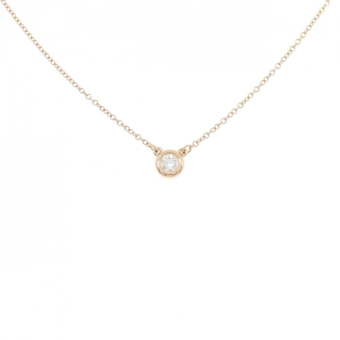 Tiffany & Co. By the Yard Necklace: --- Catalog ---Category: SizePendant Size: 5.5mm / 0.21''Neck Circumference: 41 cm / 16.14''Category: DesignStone: DiamondGender: WomenMaterial: Pink gold (18K)Necklace Type: NecklaceCategory: