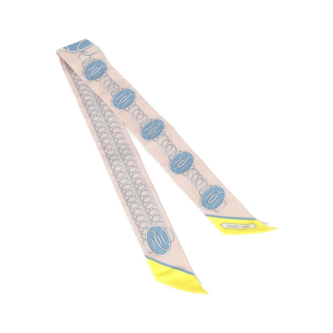 Hermes LIFE PROFILE Twilly 063777S Scarf/Muffler: --- Catalog ---Category: SizeSize (LxW): 5cm x 86cm / 1.96'' x 33.85''Category: DesignType: ScarfColor: PinkGender: WomenMaterial: Silk Category: GeneralMPN: 063777SBrand: Hermes--- Item List