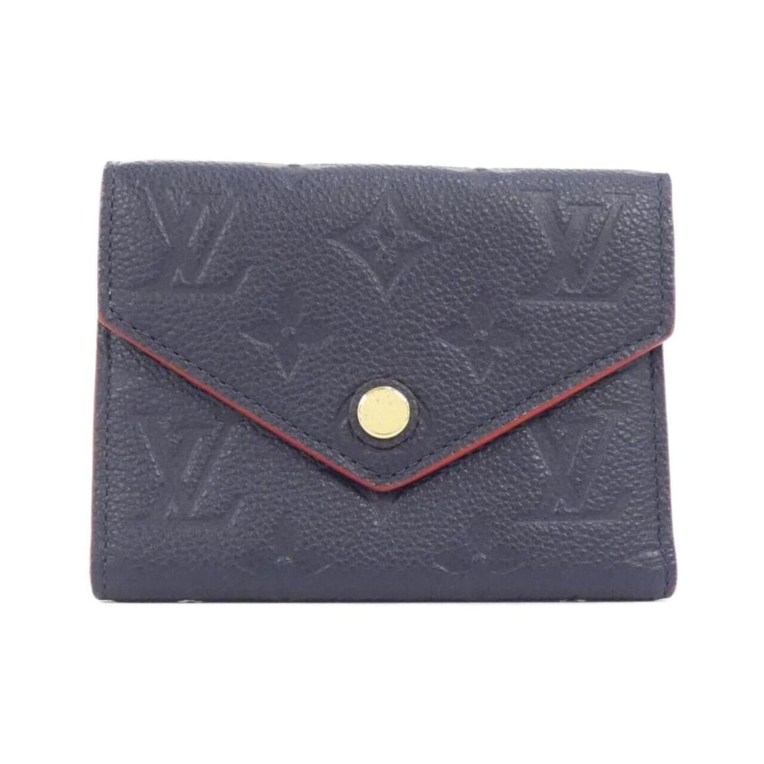 Louis Vuitton Monogram Empreinte Portefeuille Victorine M64577 Wallet: --- Catalog ---Category: SizeSize (HxWxD): 9cm x 12cm x 2cm / 3.54'' x 4.72'' x 0.78''Category: DesignType: Wallet (tri-fold)Color: Marine rougeGender: Men,WomenMaterial: Leather Leather/Fur Type: