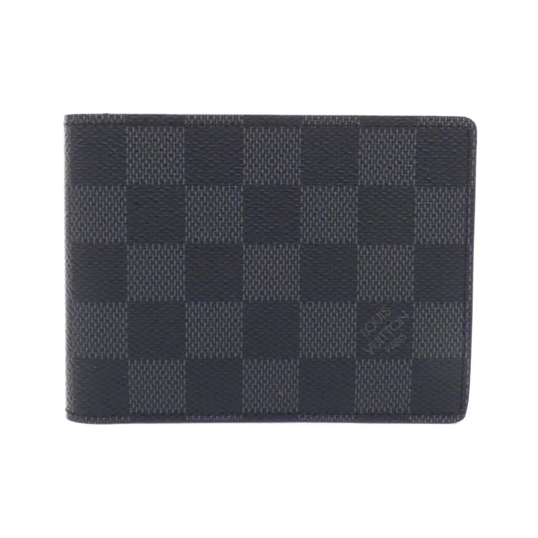 Louis Vuitton Damier Graphite Portefeuille Multiple N62663 Billfold: --- Catalog ---Category: SizeSize (HxWxD): 9cm x 12cm x 1.5cm / 3.54'' x 4.72'' x 0.59''Category: DesignType: Middle wallet (bi-fold)Color: Dark gray, GraphiteGender: MenMaterial: Coated canvas