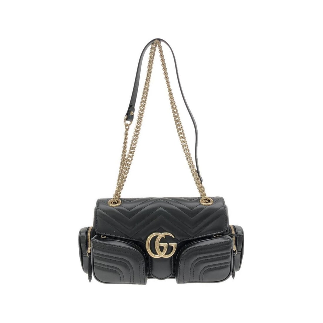 Gucci GG Marmont 2 795228 AADPJ Shoulder Bag: --- Catalog ---Category: SizeSize (HxWxD): 15cm x 26cm x 7cm / 5.9'' x 10.23'' x 2.75''Category: DesignType: Shoulder bagColor: BlackGender: Women,MenMaterial: Quilting , Leather Category: