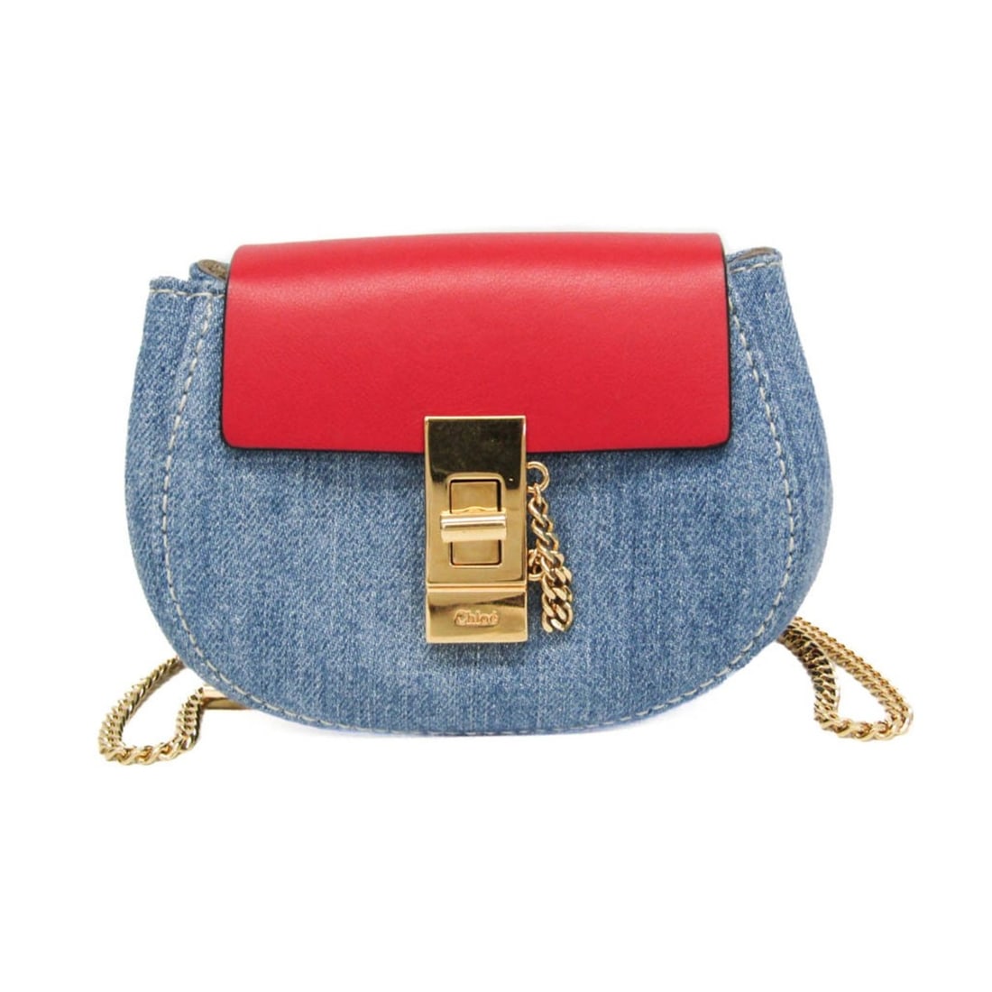 Chloé Drew Mini Crossbody Backpack CHC21SP100E27664 Women's Denim,Leather Backpack,Shoulder Bag: --- Catalog ---Category: SizeSize (HxWxD): 10cm x 13cm x 6cm / 3.93'' x 5.11'' x 2.36''Strap Length: 88cm / 34.64''Category: DesignType: Backpack, Shoulder bagColor: Blue, Red colorGender: