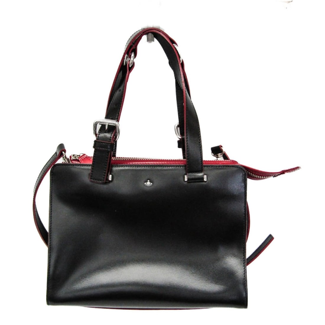 Vivienne Westwood TINY ORB Tote Bag Women's Leather Handbag,Shoulder Bag Black: --- Catalog ---Category: SizeSize (HxWxD): 19cm x 25cm x 10.5cm / 7.48'' x 9.84'' x 4.13''Strap Length: 109cm - 121cm / 42.91'' - 47.63''Handle Length: 37cm - 43.5cm / 14.56'' - 17.12''Category: Desig