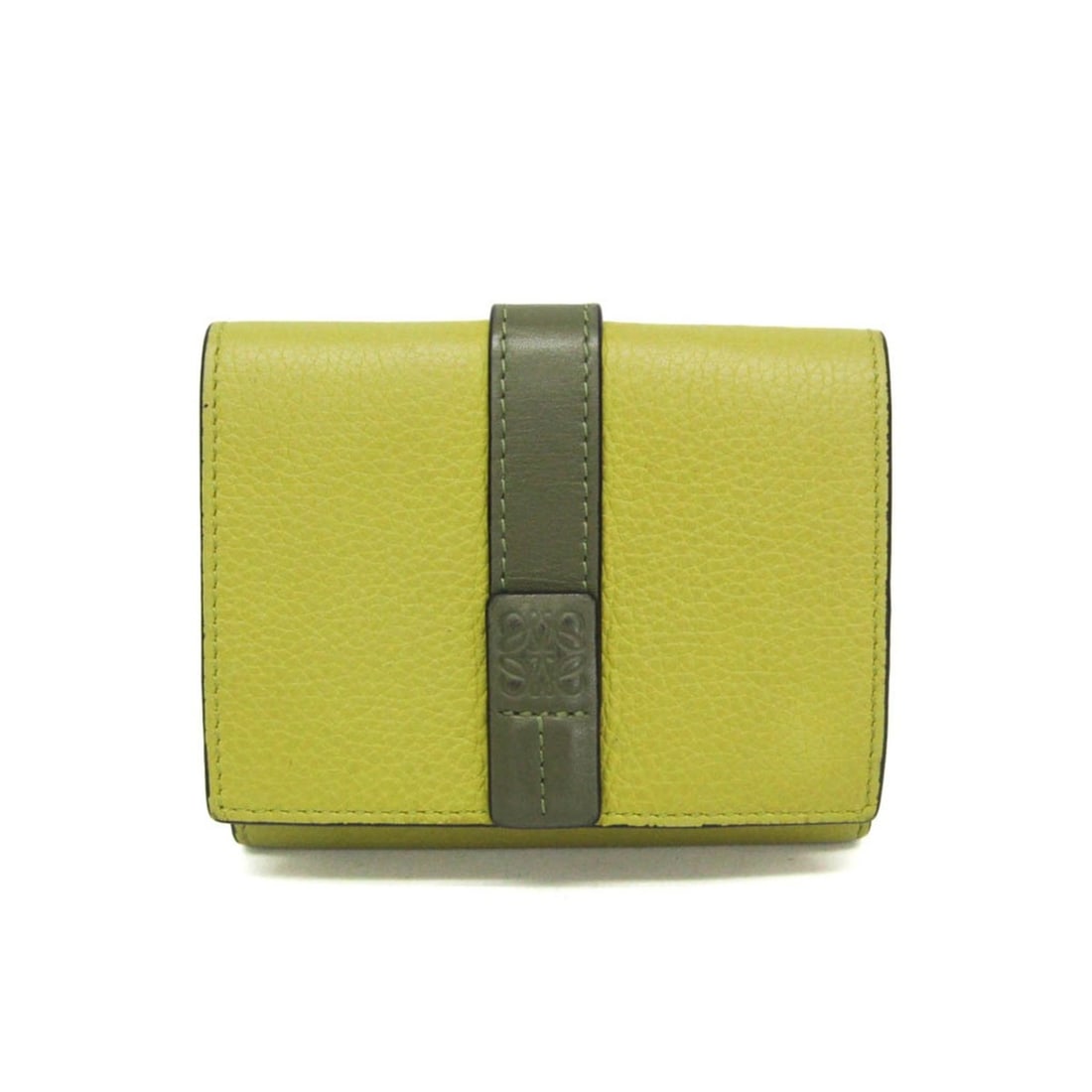 Loewe Trifold Wallet C660TR2X01 Women's Leather Wallet (tri-fold) Dark Green,Light Green (1 of 16)