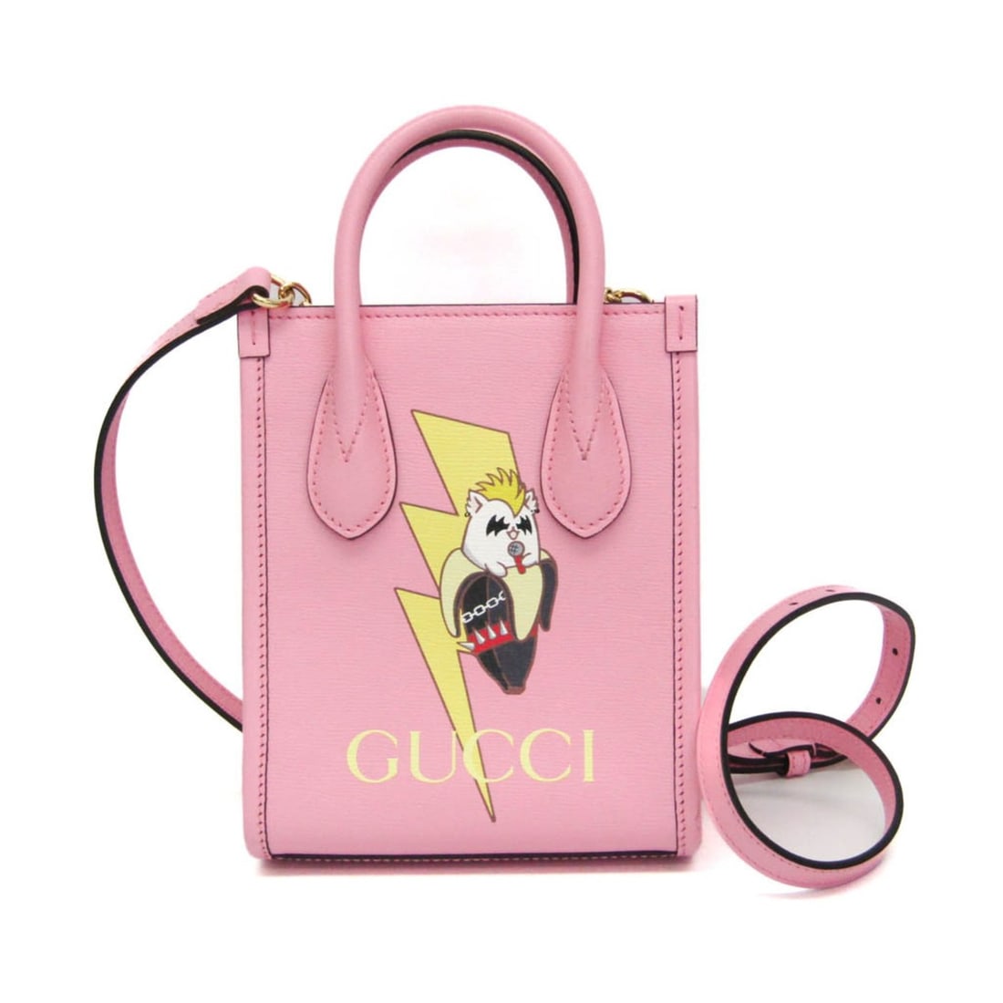 Gucci GUCCI X Bananya Metal Bananya 671623 Women's Leather Handbag,Shoulder Bag Pink (1 of 12)