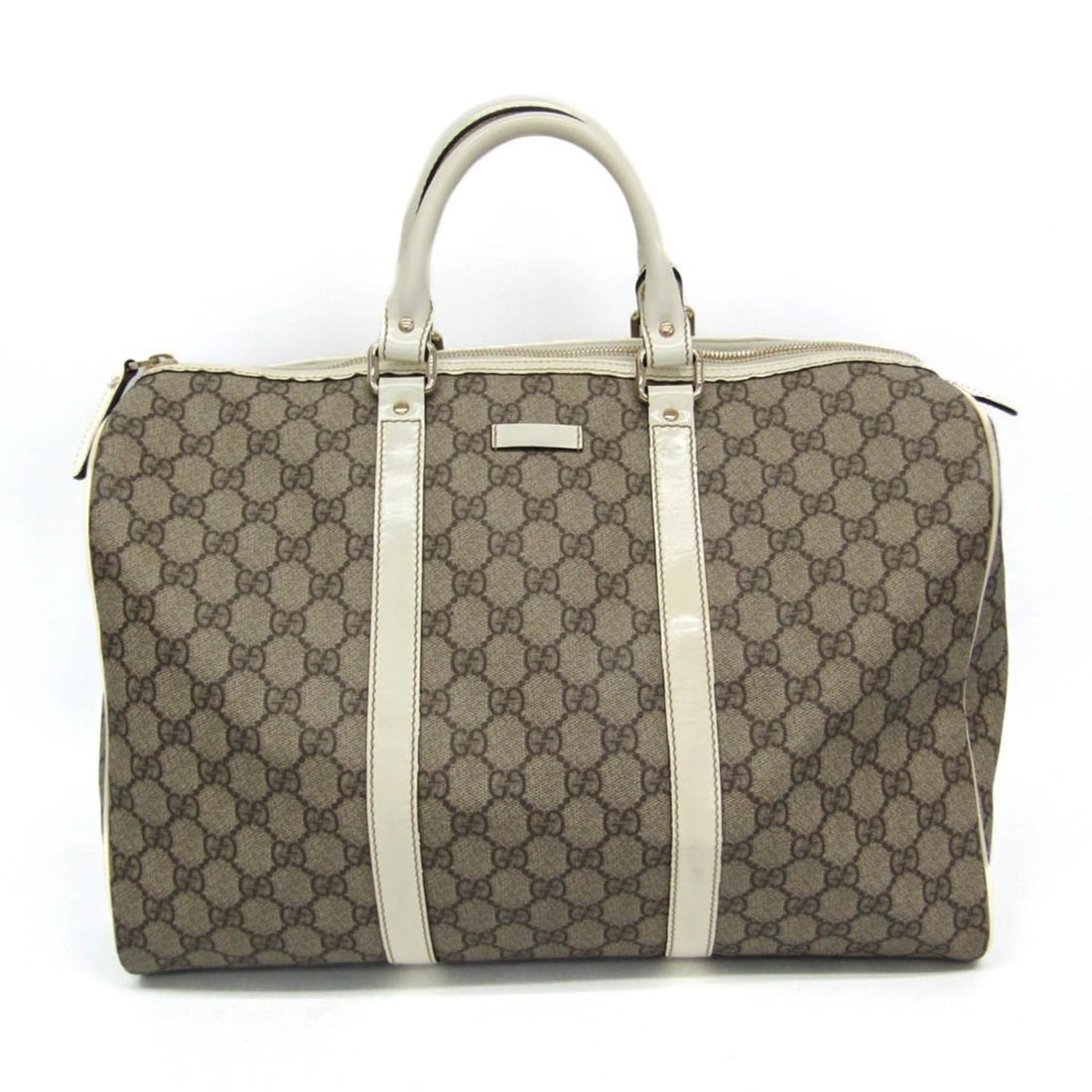 Gucci 193602 Women's GG Supreme,Leather Boston Bag,Handbag Light Beige,White: --- Catalog ---Category: SizeHandle Drop: 9.00cm / 3.54''Size (HxWxD): 25cm x 38cm x 20.5cm / 9.84'' x 14.96'' x 8.07''Handle Length: 29cm / 11.41''Category: DesignType: Boston bag, HandbagColor: