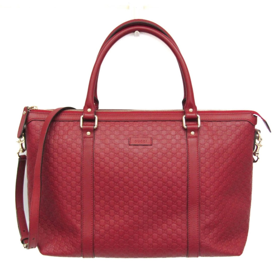 Gucci MicroGuccissima 449655 Women's Leather Handbag,Shoulder Bag Red Color: --- Catalog ---Category: SizeHandle Drop: 12.00cm / 4.72''Size (HxWxD): 25cm x 34cm x 14cm / 9.84'' x 13.38'' x 5.51''Strap Length: 107cm - 117cm / 42.12'' - 46.06''Handle Length: 41cm /