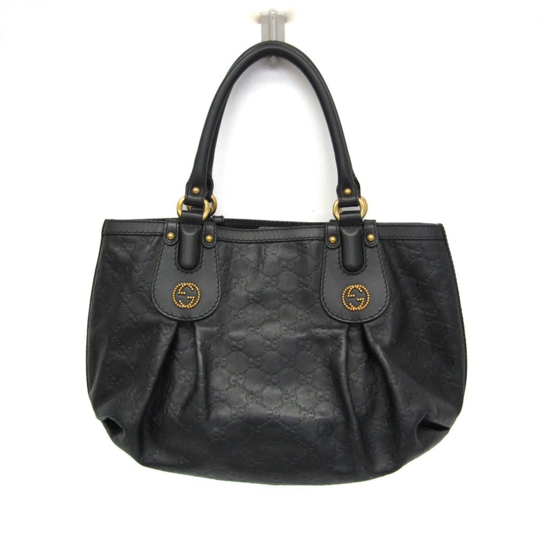 Gucci Guccissima Interlocking G Scarlet 269953 Women's Leather Handbag,Tote Bag Black: --- Catalog ---Category: SizeHandle Drop: 17.00cm / 6.69''Size (HxWxD): 25cm x 38cm x 14cm / 9.84'' x 14.96'' x 5.51''Handle Length: 42cm / 16.53''Category: DesignType: Handbag, Tote bagColor: