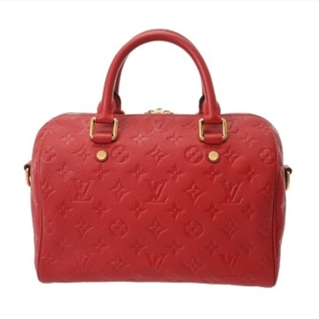 LOUIS VUITTON Louis Vuitton Monogram Empreinte Speedy Bandoulière 25 Cerise M42399 Women's Leather (1 of 16)