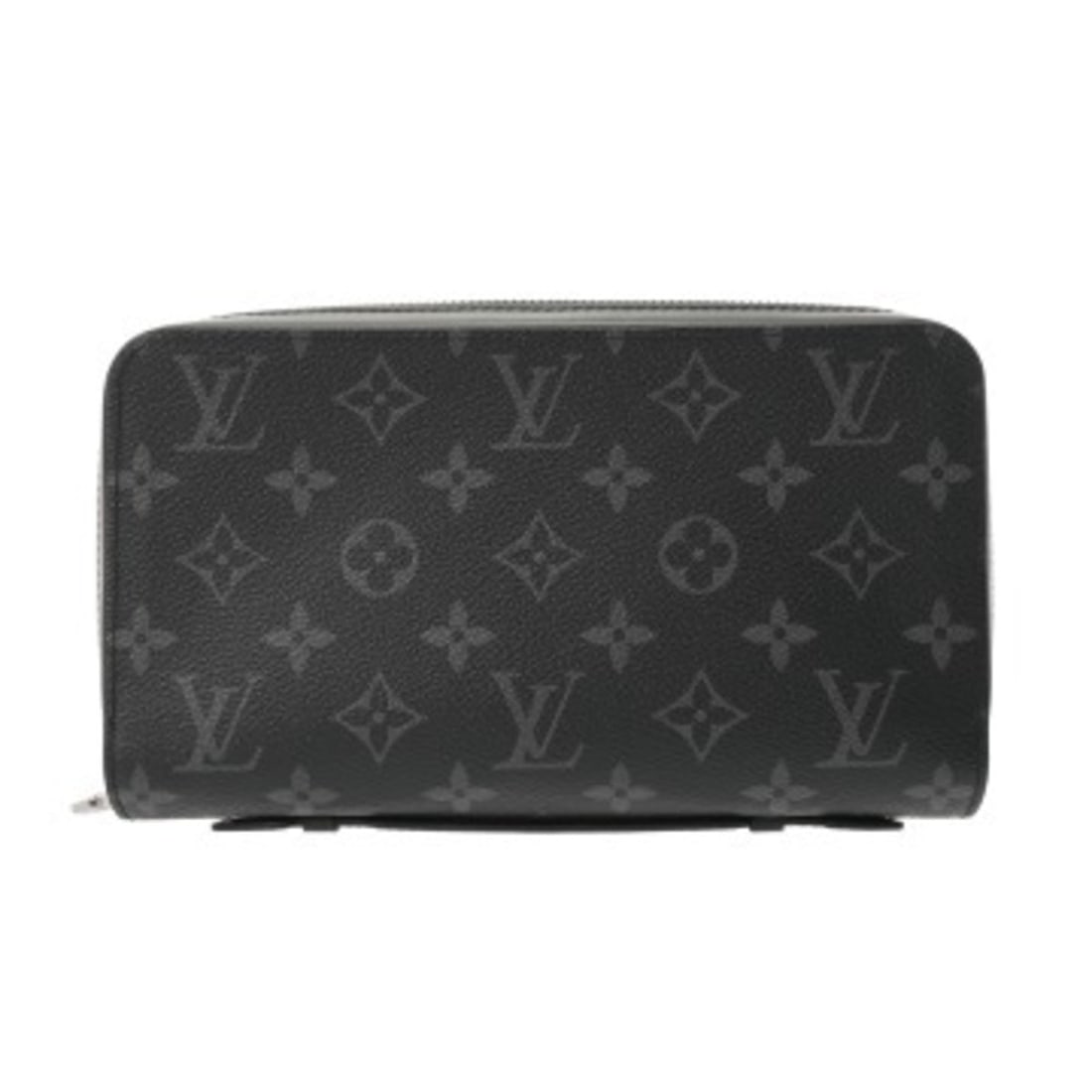 LOUIS VUITTON Louis Vuitton Monogram Eclipse Zippy XL Travel Case Black Gray M61698 Men's Canvas (1 of 15)