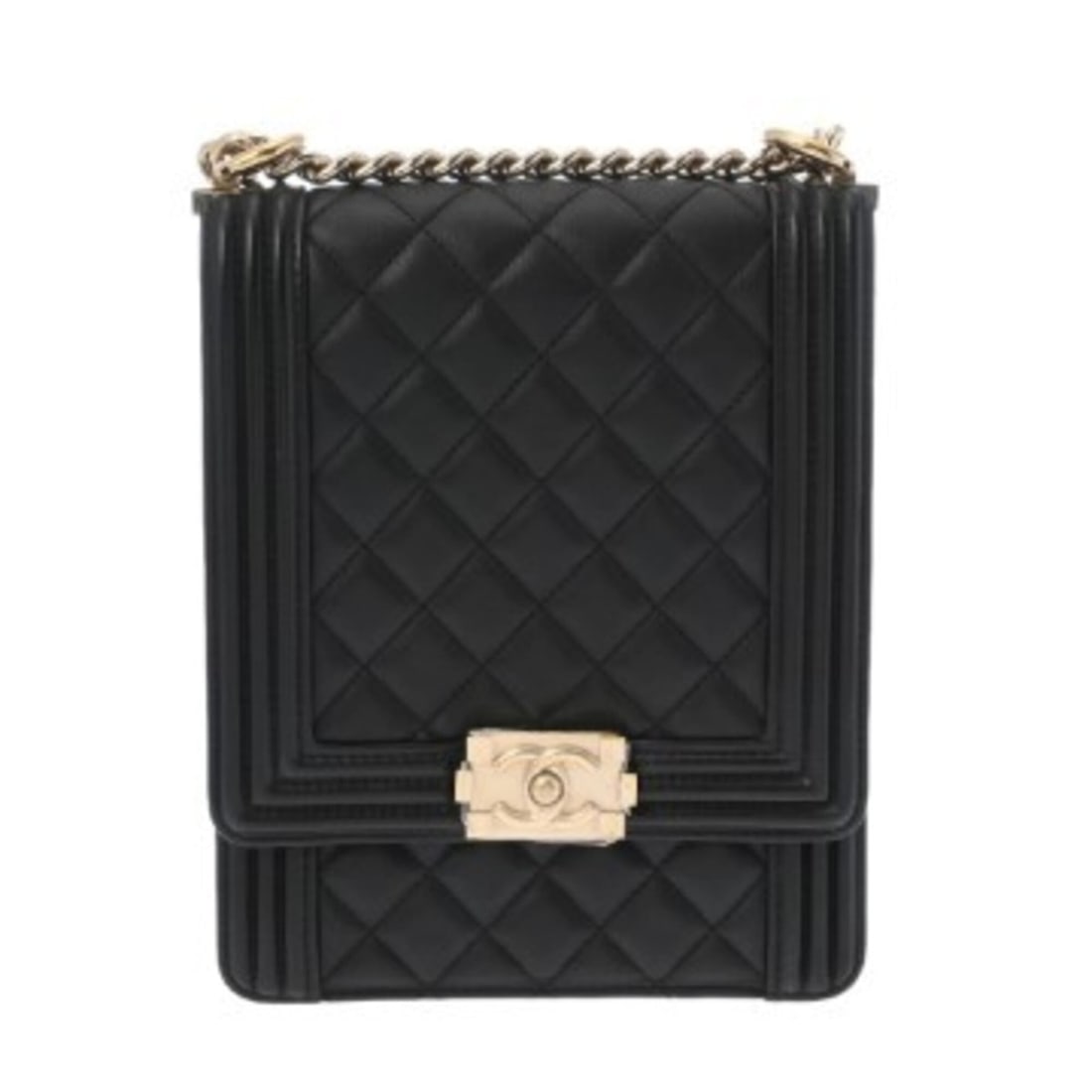 CHANEL Chain Shoulder Bag, Black AS0130, Women's Lambskin A Rank, Used, Ginzo: --- Catalog ---Category: SizeSize (HxWxD): 20cm x 16cm x 7cm / 7.87'' x 6.29'' x 2.75''Category: DesignType: Shoulder bagColor: BlackGender: WomenMaterial: Leather Hardware Color: Champagne goldLeathe
