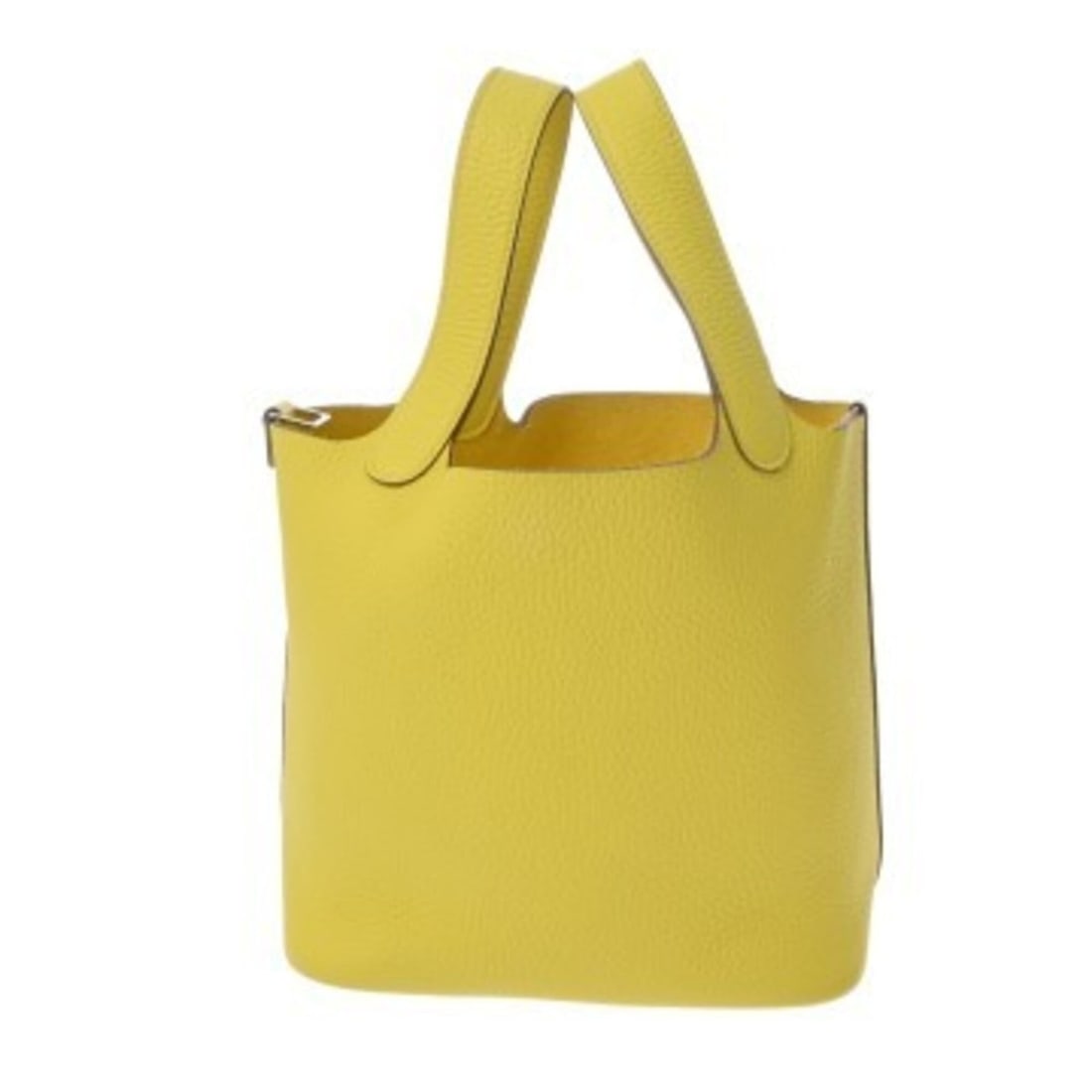 HERMES Picotin Lock PM Lime B stamp (circa 2023) Women's Taurillon Clemence Handbag A Rank Used: --- Catalog ---Category: SizeSize (HxWxD): 19cm x 18cm x 13.5cm / 7.48'' x 7.08'' x 5.31''Category: DesignType: HandbagColor: LimeGender: WomenMaterial: Taurillon clemence leather Category: GeneralBra