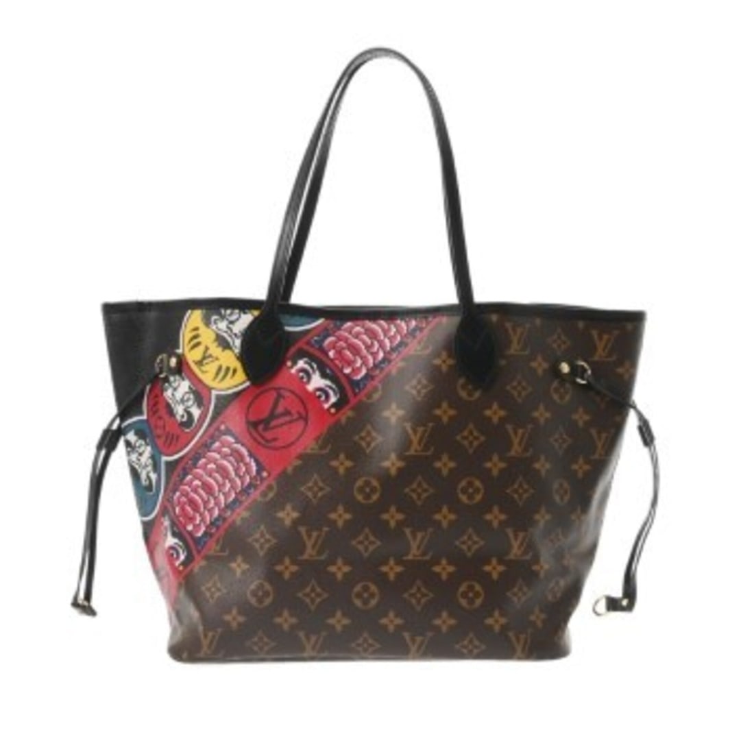 LOUIS VUITTON Louis Vuitton Damier Neverfull MM Kansai Yamamoto Collaboration Brown N51105 Women's (1 of 11)