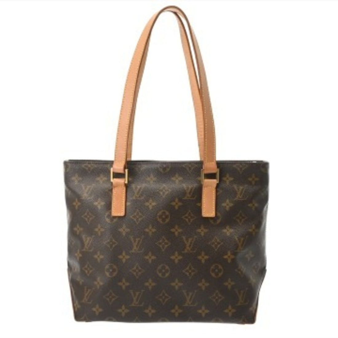 LOUIS VUITTON Louis Vuitton Monogram Cabas Piano Brown M51148 Women's Canvas Tote Bag B Rank Used (1 of 14)