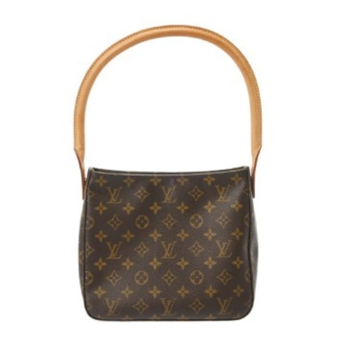 LOUIS VUITTON Louis Vuitton Monogram Looping MM Brown M51146 Women's Canvas Shoulder Bag B Rank Used (1 of 12)