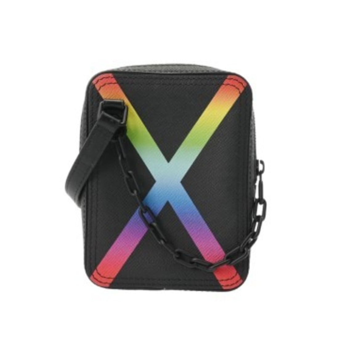 LOUIS VUITTON Taiga Rainbow Danube Messenger Noir M30332 Men's Leather Shoulder Bag A Rank Used: --- Catalog ---Category: SizeSize (HxWxD): 16cm x 12cm x 4cm / 6.29'' x 4.72'' x 1.57''Category: DesignType: Shoulder bagColor: NoirGender: MenMaterial: Leather Category: GeneralBrand: Louis