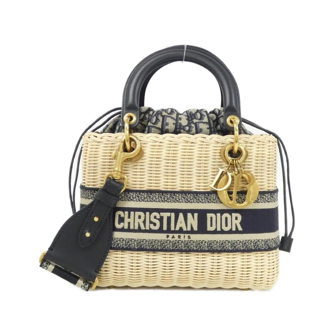 Christian Dior DIOR OBLIQUE Lady Mini M0505CMVO Handbag: --- Catalog ---Category: SizeSize (HxWxD): 15cm x 17cm x 7cm / 5.9'' x 6.69'' x 2.75''Category: DesignType: HandbagColor: Blue, Multi-colorGender: WomenMaterial: Canvas Hardware Color: GoldCategory: