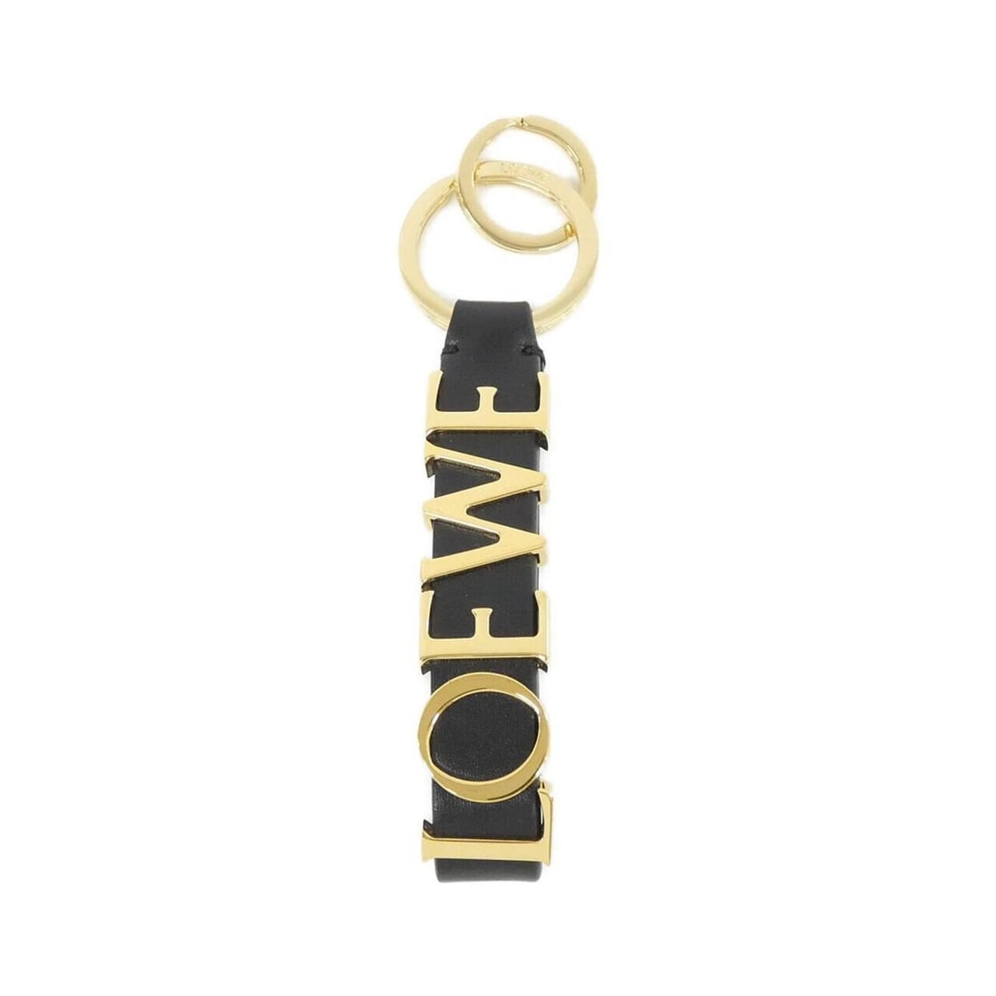 Loewe C554231X42 Keyring: --- Catalog ---Category: DesignType: KeyringColor: Black, GoldGender: Men,WomenMaterial: LeatherLeather/Fur Type: CalfskinCategory: GeneralMPN: C554231X42Brand: Loewe--- Item List ---Section:
