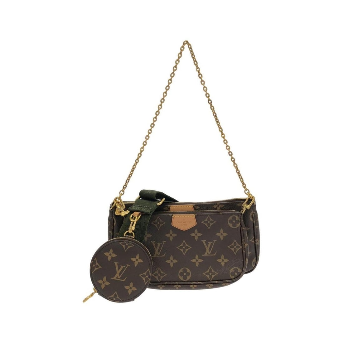 Louis Vuitton Monogram Multi Pochette Accessoires M44813 Shoulder Bag: --- Catalog ---Category: SizeSize (HxWxD): 14cm x 24.5cm x 4cm / 5.51'' x 9.64'' x 1.57''Category: DesignType: Pochette, Pouch, Shoulder bagColor: Khaki, MarronGender: Men,WomenMaterial: Coated