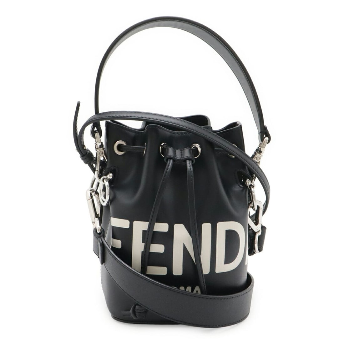 FENDI Mon Trésor Handbag-style Shoulder Bag, Leather, Black, 8BS010: --- Catalog ---Category: SizeSize (HxWxD): 18cm x 12cm x 10cm / 7.08'' x 4.72'' x 3.93''Category: DesignType: Handbag, Shoulder bagColor: BlackGender: WomenMaterial: Leather Category: GeneralMPN: 8BS0