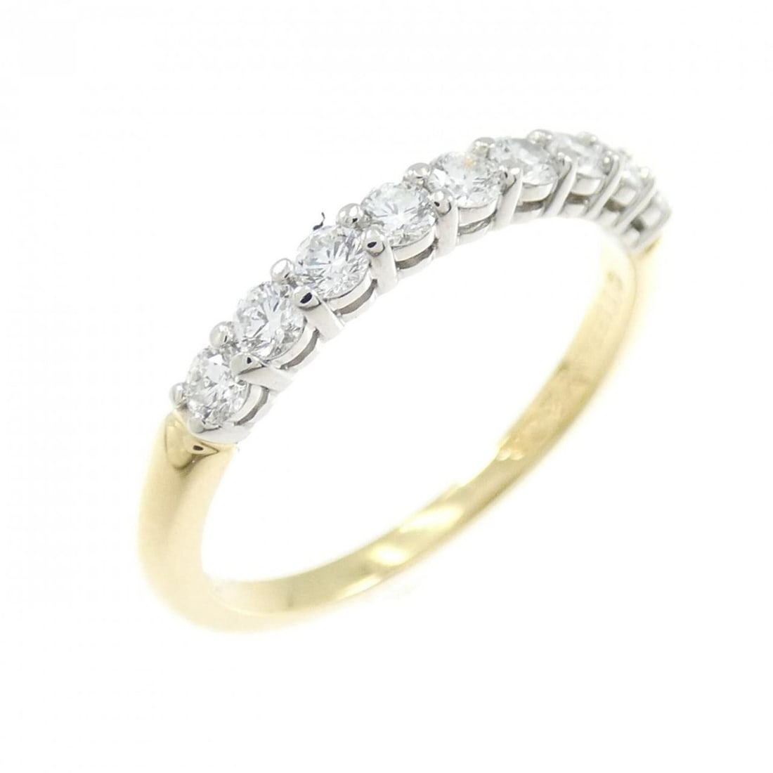 Tiffany Half Circle Shared Prong Setting Ring: --- Catalog ---Category: SizeJP Size: 9US Size: 5Category: DesignType: Band ringGender: WomenMaterial: Platinum 950, Yellow gold (18K)Category: GeneralBrand: Tiffany--- Item List ---Section: Condition