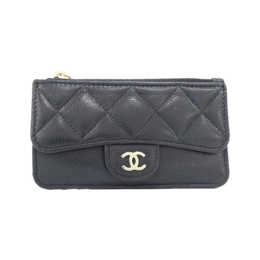 Chanel Timeless Classic Line AP2570 Business Card Holder/Card Case: --- Catalog ---Category: DesignType: Card caseColor: BlackGender: WomenMaterial: Grained Calfskin Category: GeneralBrand: ChanelCategory: Physical PropertiesSize (HxWxD): 8cm x 13cm x 1cm / 3.14'' x