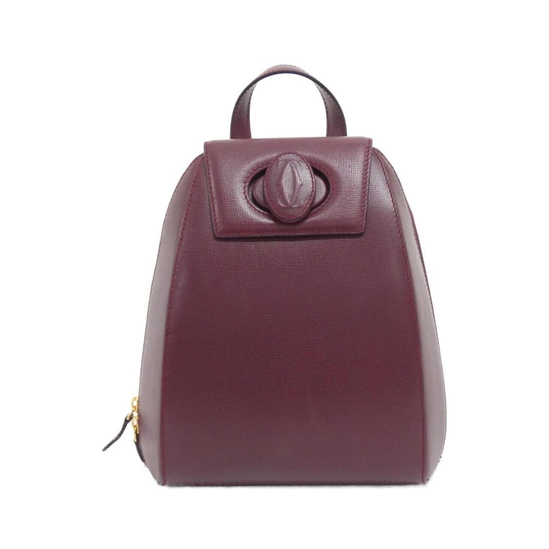 Cartier MUST DE CARTIER Backpack: --- Catalog ---Category: SizeSize (HxWxD): 25cm x 20.5cm x 12cm / 9.84'' x 8.07'' x 4.72''Category: DesignType: BackpackColor: BordeauxGender: Women,MenMaterial: Leather Category: GeneralBrand: