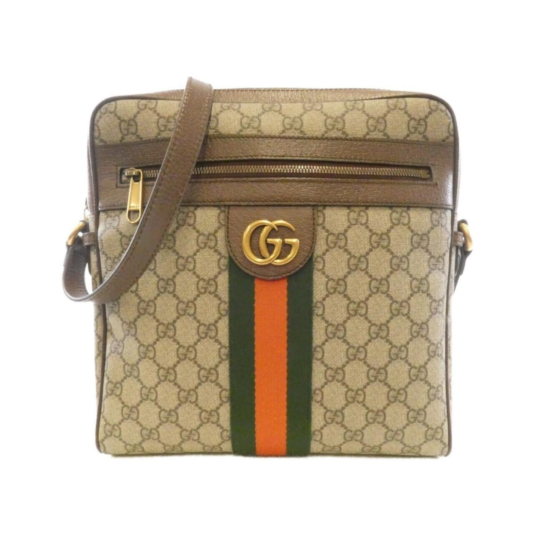Gucci Ophidia 547934 96IWT Shoulder Bag: --- Catalog ---Category: SizeSize (HxWxD): 28cm x 27cm x 6cm / 11.02'' x 10.62'' x 2.36''Category: DesignType: Shoulder bagColor: Beige, BrownGender: WomenMaterial: GG Supreme , Leather Hardware Color
