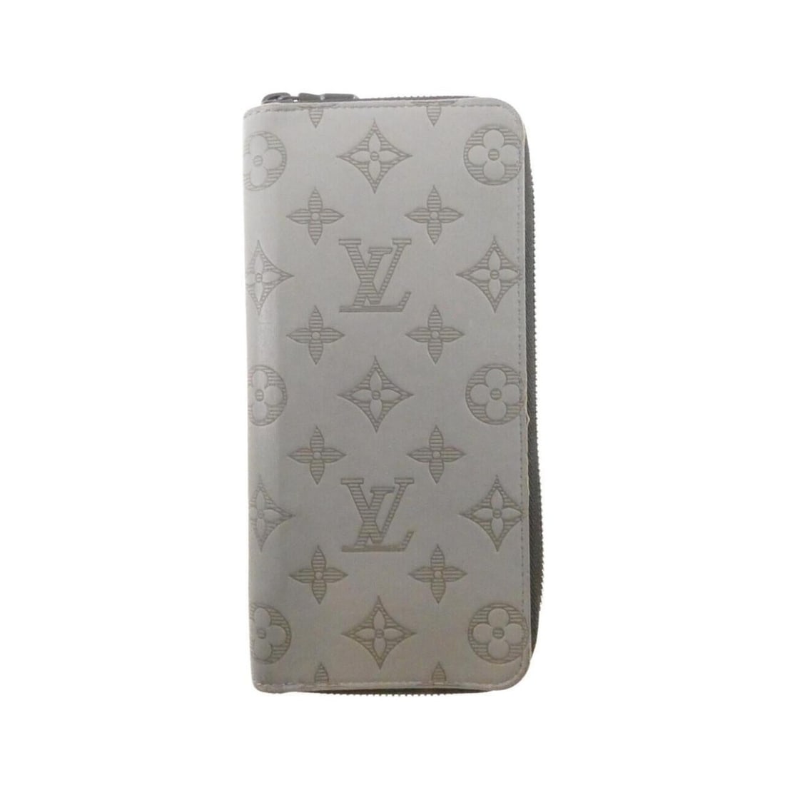 Louis Vuitton Monogram Shadow Zippy Wallet Vertical M81384: --- Catalog ---Category: SizeSize (HxWxD): 20cm x 10cm x 2cm / 7.87'' x 3.93'' x 0.78''Category: DesignType: Long wallet (bi-fold)Color: GrisGender: WomenMaterial: Leather Leather/Fur Type: Calf