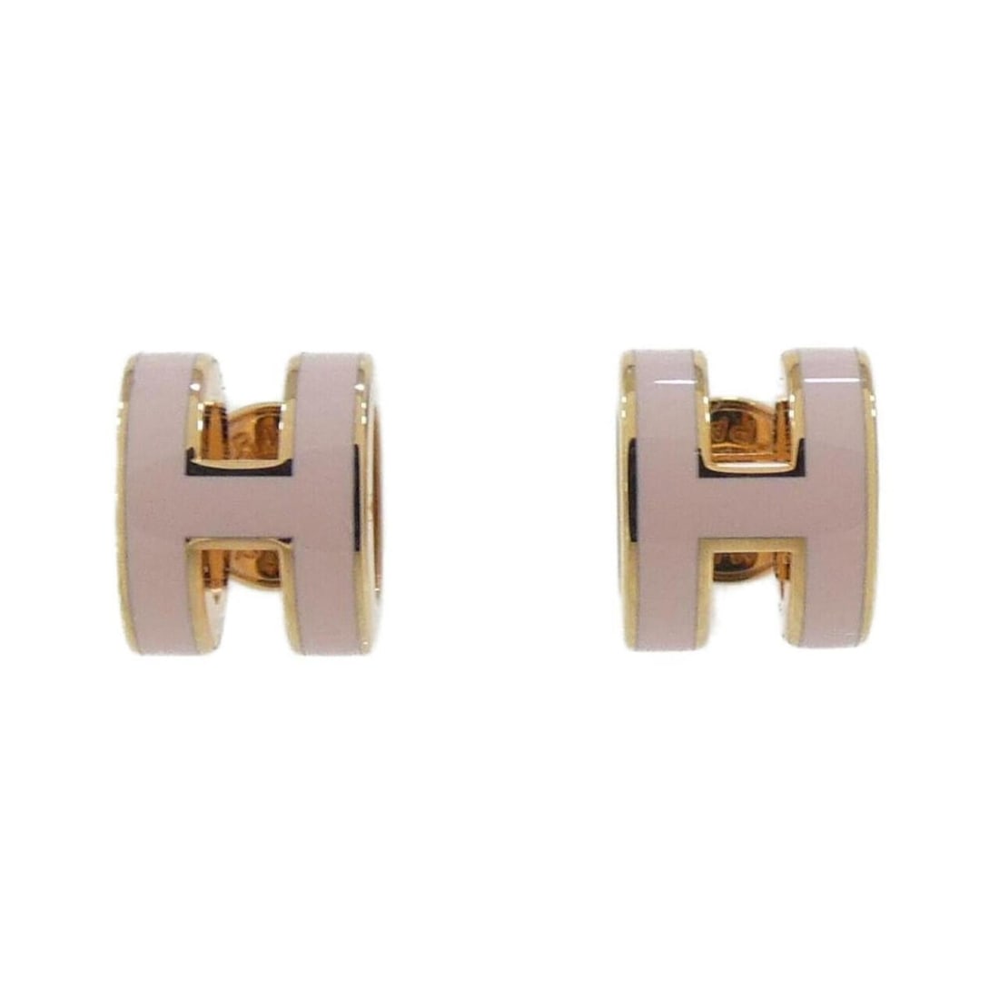 Hermes Pop H MINI 608002FO Earrings: --- Catalog ---Category: SizeSize (HxWxD): 9.00mm x 7.00mm / 0.35'' x 0.28''Category: DesignType: Stud earringsColor: Rose dragee, Rose goldGender: WomenCategory: GeneralMPN: 608002FOBrand: Hermes---