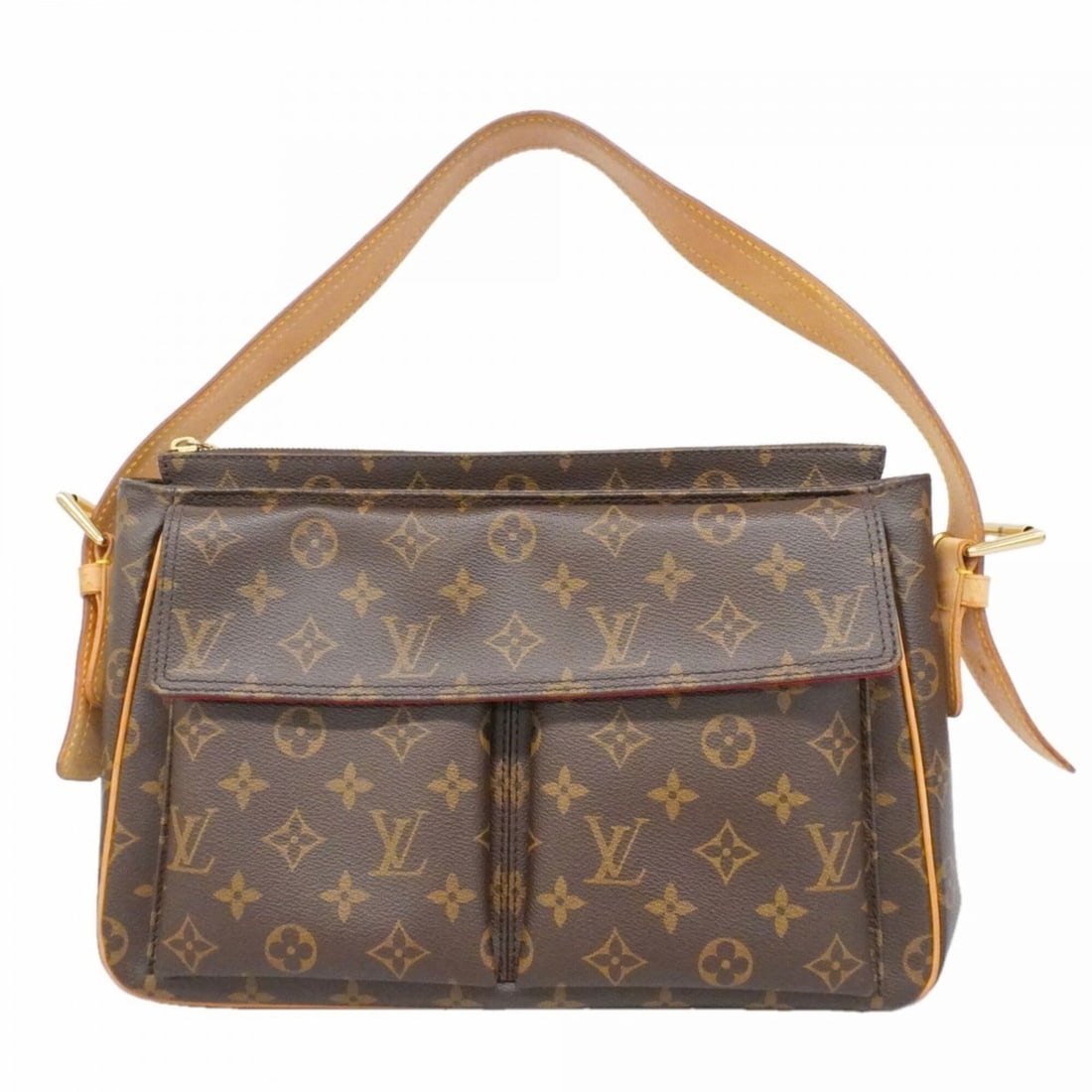 Louis Vuitton Monogram Vivacite GM Shoulder Bag M51163 Brown Women's (1 of 12)