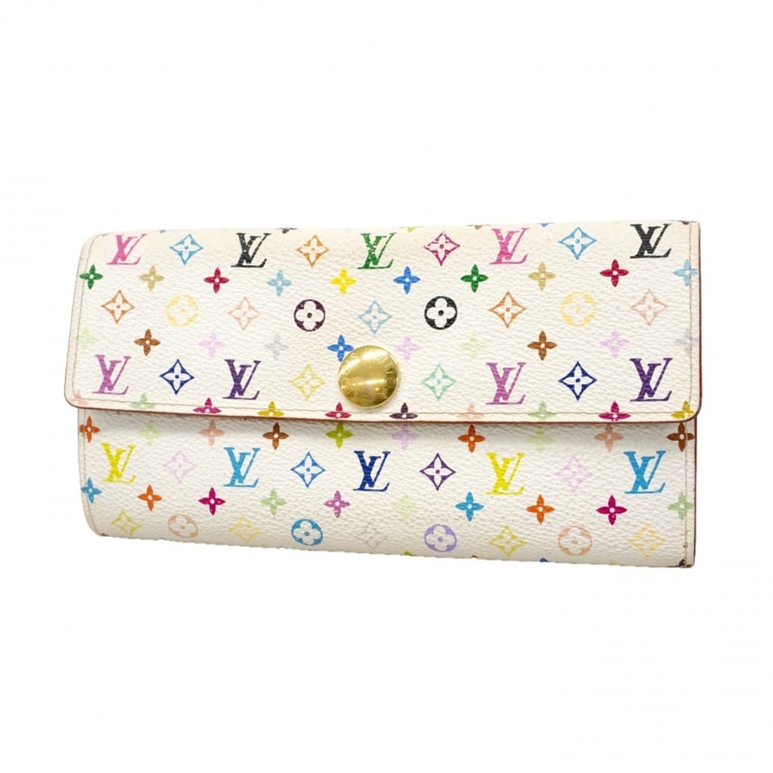 Louis Vuitton Long Wallet Monogram Multicolor Pochette Portemonnaie Credit M60004 Blanc Ladies: --- Catalog ---Category: SizeSize (HxWxD): 10cm x 19cm x 2.5cm / 3.93'' x 7.48'' x 0.98''Category: DesignType: Long wallet (bi-fold)Color: BlancGender: WomenCategory: GeneralMPN: M60004Brand: Louis Vu