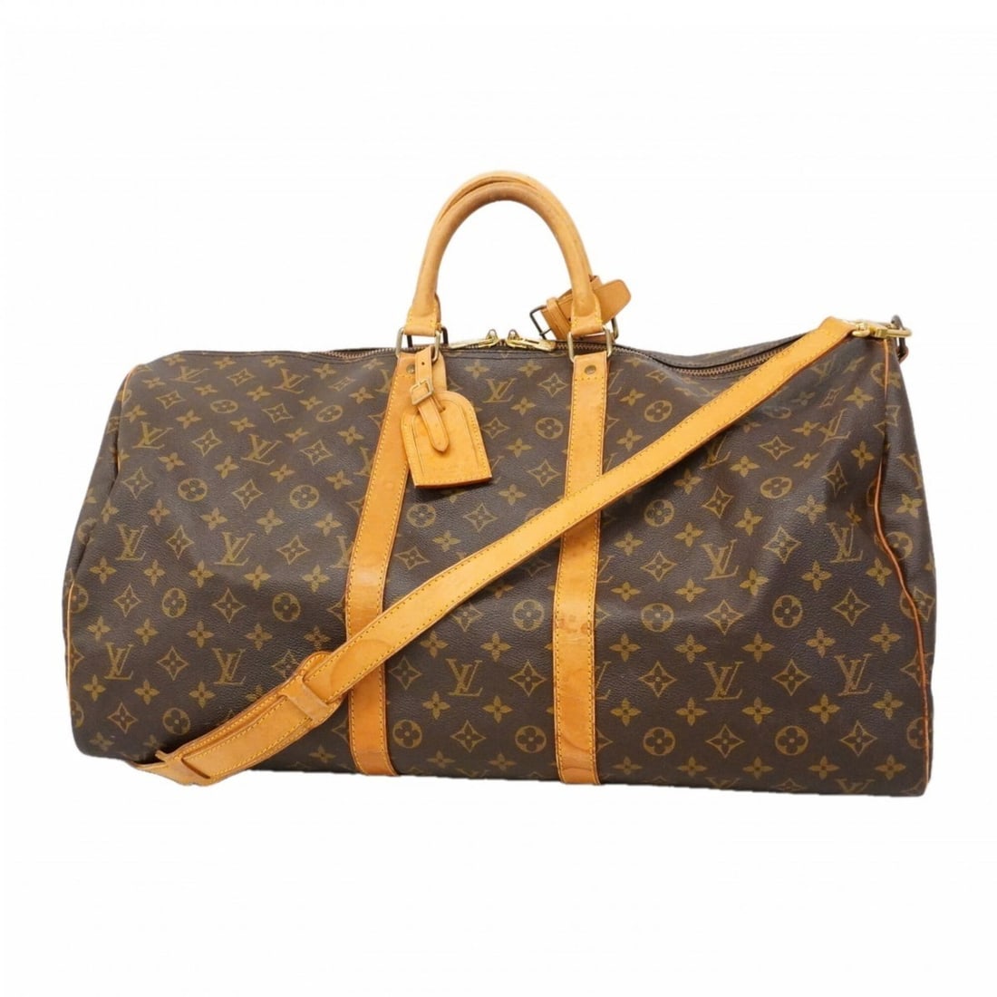 Louis Vuitton Bags - Boston Monogram Keepall Bandoulière 55 M41414 Brown Men's & Women's (1 of 13)