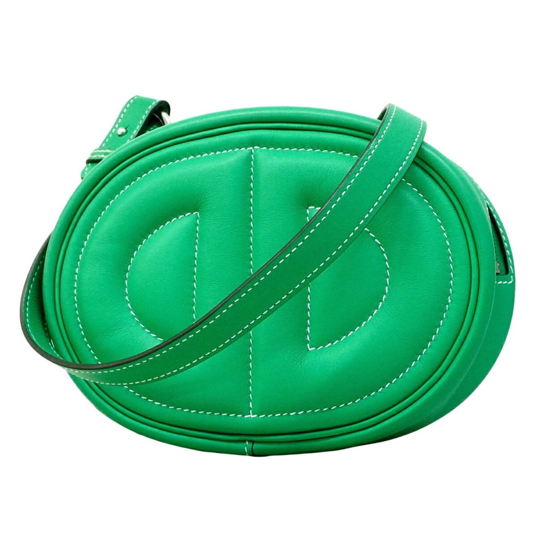 Hermes In the Moop Verso Swift Shoulder Bag, Mint Blue Nord, Z Stamp, Women's.: --- Catalog ---Category: SizeSize (HxWxD): 14cm x 18.5cm x 3.5cm / 5.51'' x 7.28'' x 1.37''Category: DesignType: Shoulder bagColor: Mint greenGender: WomenMaterial: Swift leather Hardware Color: Silve