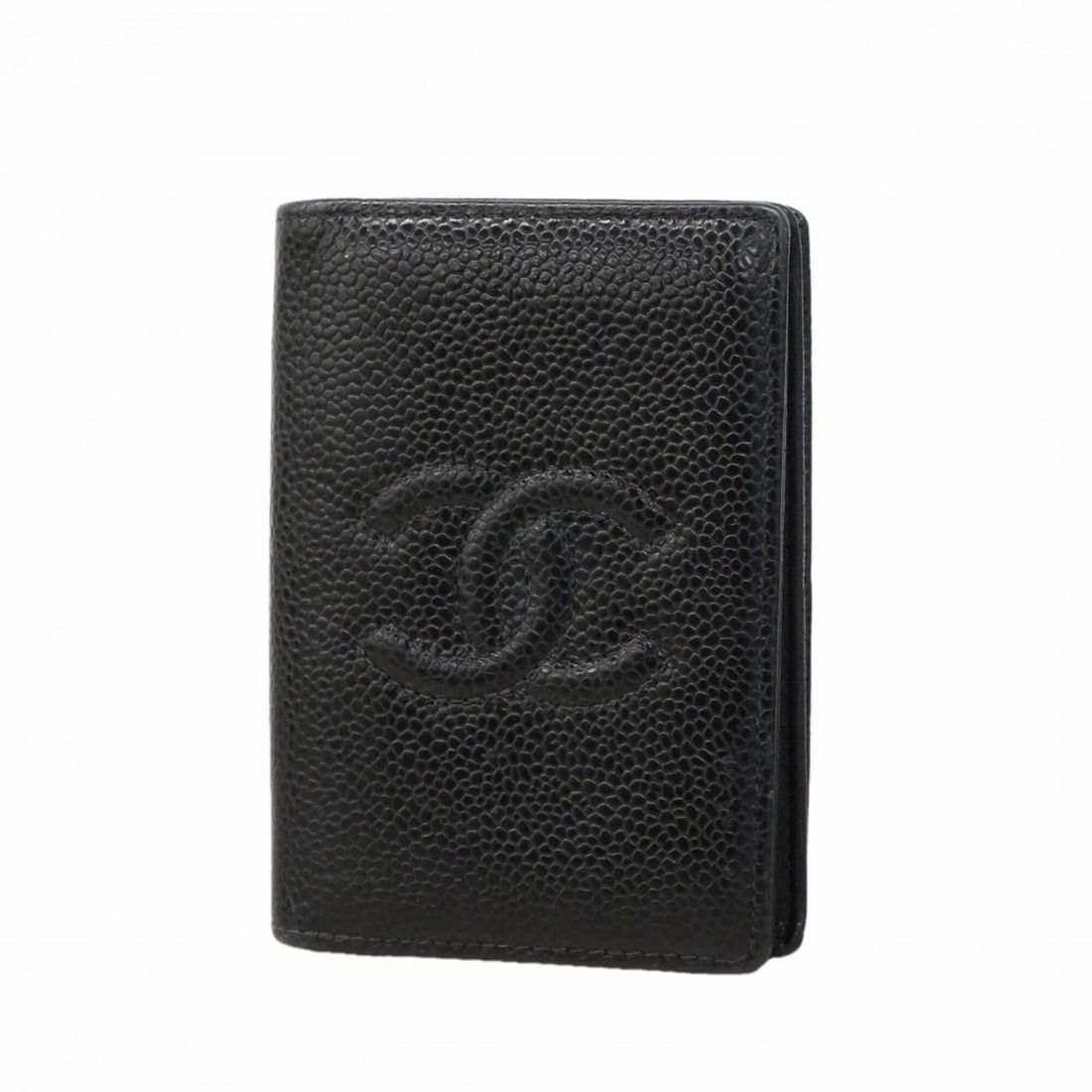 Chanel Business Card Holder/Card Case, Caviar Leather, Black, Men's/Women's (1 of 9)