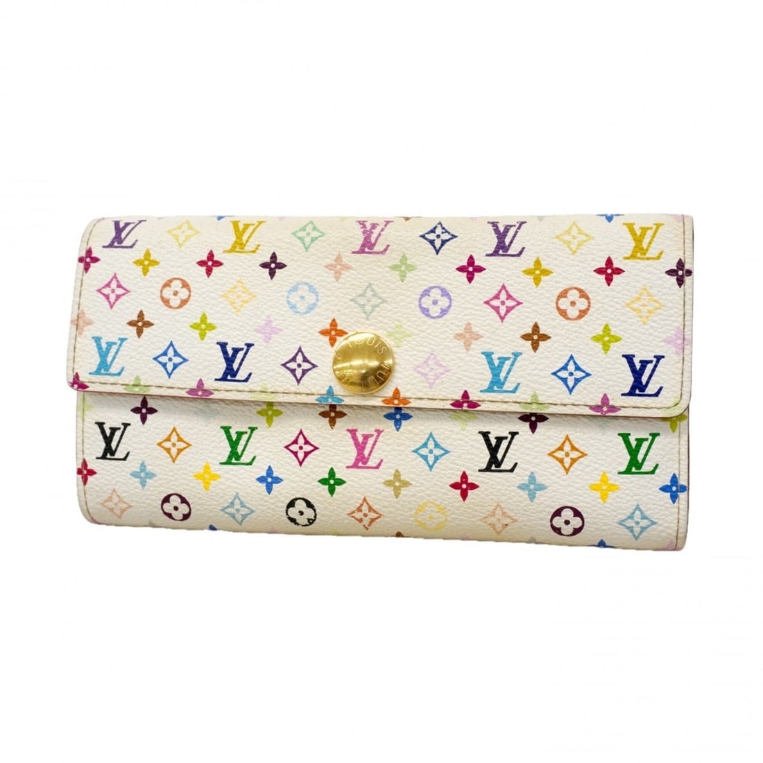 Louis Vuitton Long Wallet Monogram Multicolor Pochette Portemonnaie Credit M60004 Blanc Ladies: --- Catalog ---Category: SizeSize (HxWxD): 10.5cm x 19cm x 2.5cm / 4.13'' x 7.48'' x 0.98''Category: DesignType: Long wallet (bi-fold)Color: BlancGender: WomenCategory: GeneralMPN: M60004Brand: Louis 