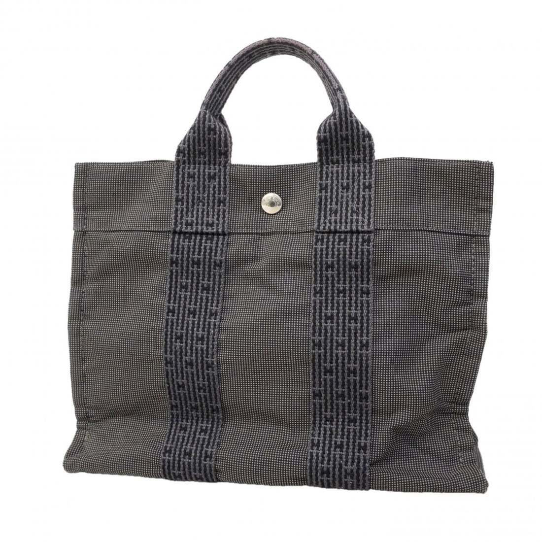 Hermes Herline PM Canvas Handbag, Gray, Women's: --- Catalog ---Category: SizeSize (HxWxD): 24cm x 30cm x 8cm / 9.44'' x 11.81'' x 3.14''Category: DesignType: HandbagColor: GrayGender: WomenMaterial: Canvas Hardware Color: SilverCategory: GeneralBra