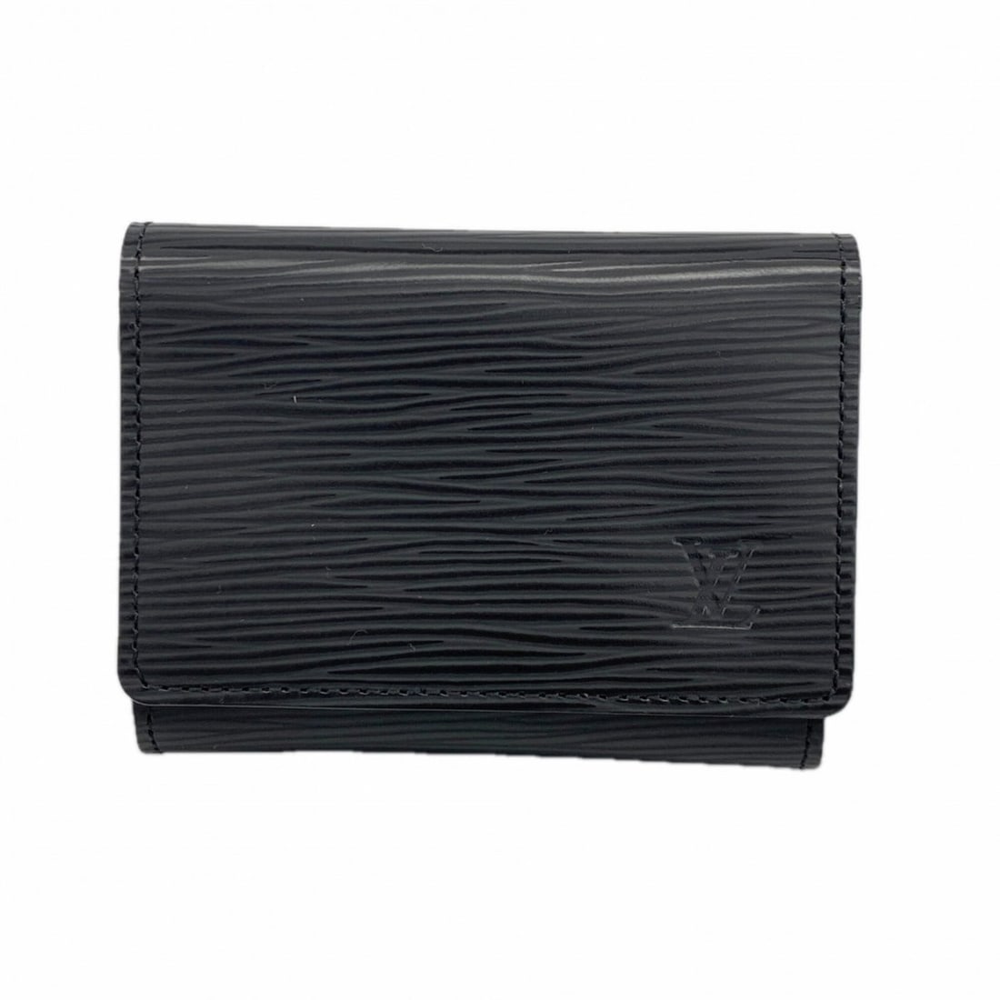 Louis Vuitton Epi Leather Business Card Holder, Enveloppe Carte de Visite, M56582, Noir: --- Catalog ---Category: DesignType: Business card caseColor: NoirGender: Men,WomenCategory: GeneralMPN: M56582Brand: Louis VuittonCategory: Physical PropertiesSize (HxWxD): 7.5cm x 10.5cm x 2cm / 2.9