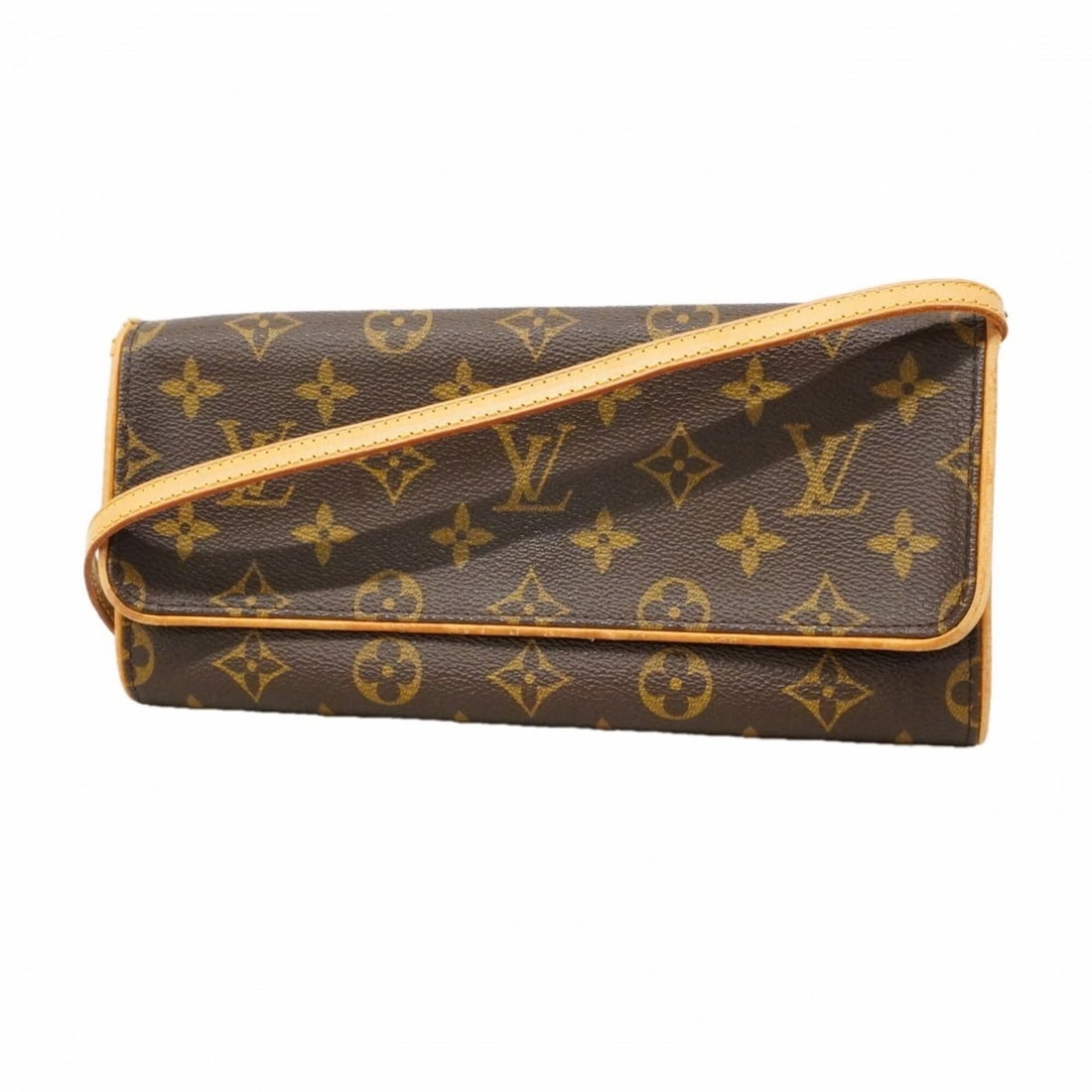Louis Vuitton Monogram Pochette Twin GM Shoulder Bag M51852 Brown Women's (1 of 11)