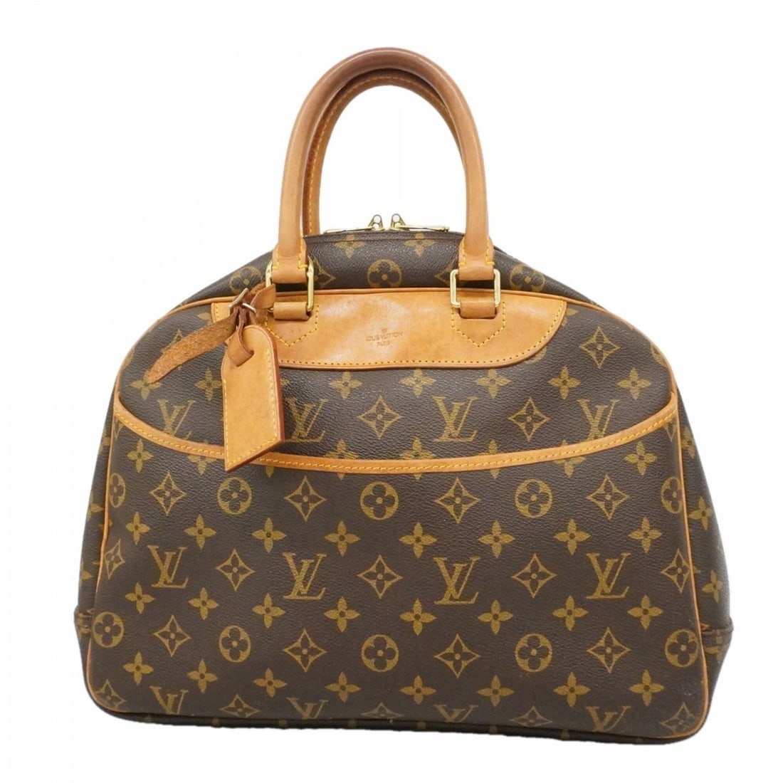 Louis Vuitton Monogram Deauville Handbag M47270 Brown Women's (1 of 14)