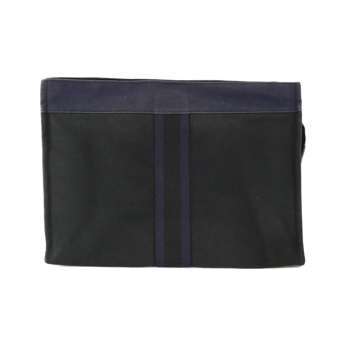 Hermes Fourre-Tout handbag pouch: --- Catalog ---Category: SizeSize (HxWxD): 22cm x 30.5cm x 11cm / 8.66'' x 12'' x 4.33''Category: DesignType: Handbag, PouchColor: Black, NavyGender: WomenMaterial: Canvas Category: GeneralBrand: