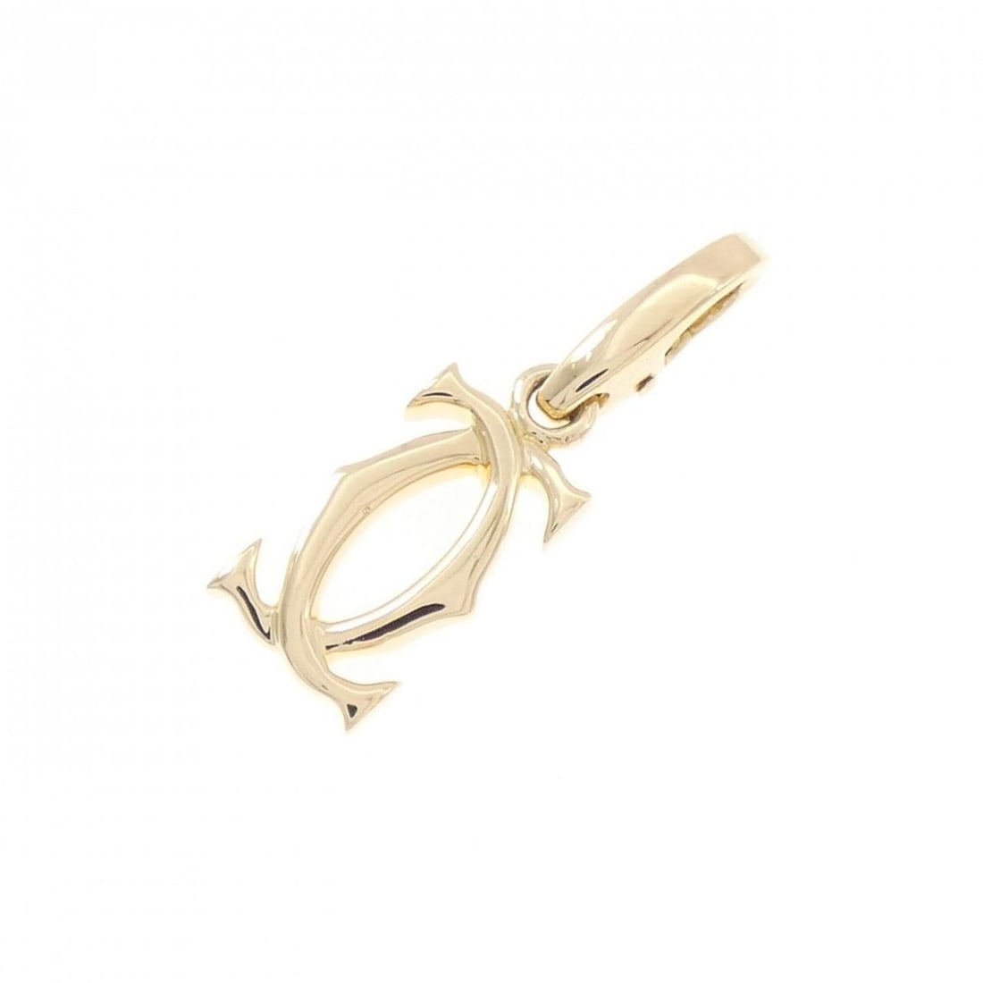 Cartier 2C Charm: --- Catalog ---Category: SizeSize (HxWxD): 24.00mm x 7.30mm / 0.94'' x 0.29''Category: DesignType: Necklace charmColor: Yellow goldGender: WomenMaterial: Yellow gold (18K)Category: GeneralBrand: