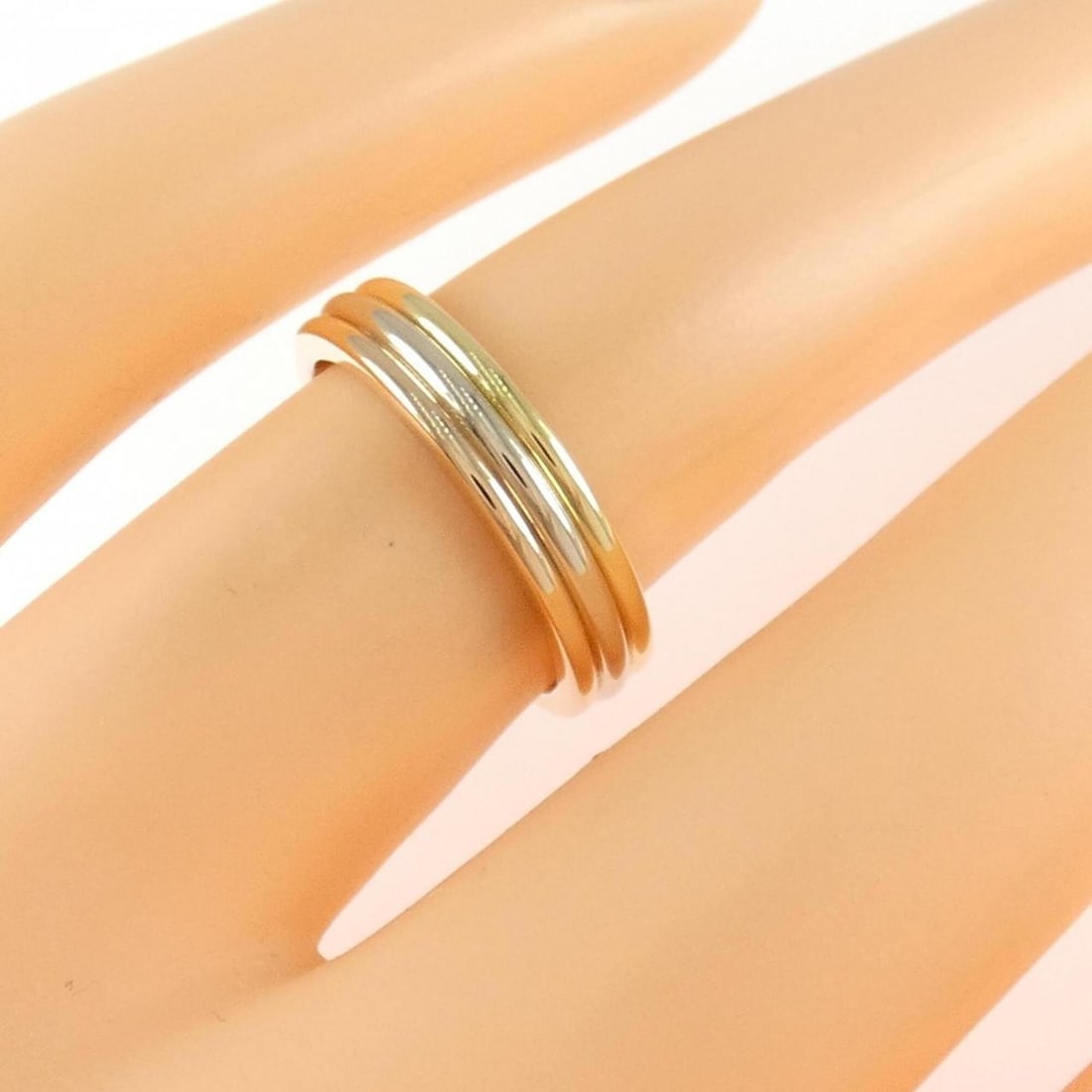 Cartier Three Gold Wedding Ring - 4